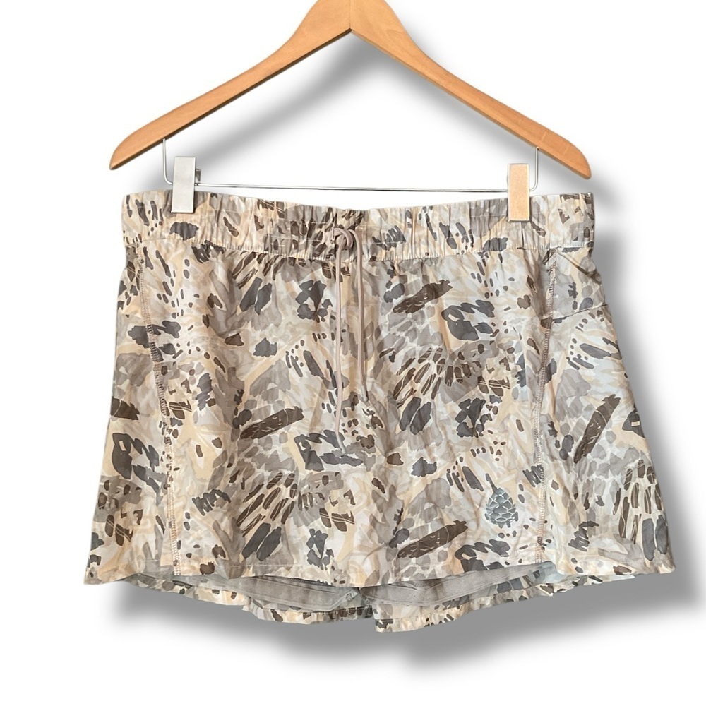 Stio Grey Taupe Second Light Nylon Pull On Skort Size Large